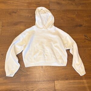 Hollister Sweater Hoodie, White, Small
